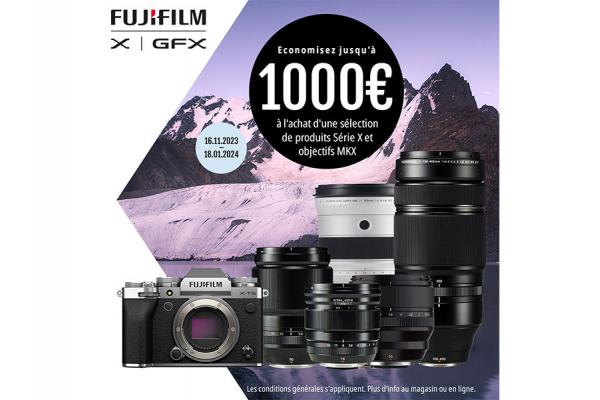 Cashback Fujifilm X et GFX
